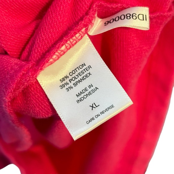 NY&C Bright Pink Long Sleeve Heavyweight Stretch Waist Romper Womens Size XL NWT - Picture 7 of 13